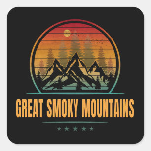 Great smoky Mountains National Park Square Sticker