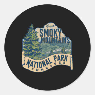 Great Smoky Mountains National Park Tennessee Classic Round Sticker