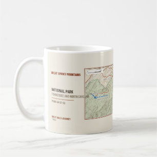 Great Smoky Mountains National Park Trail Map Mug