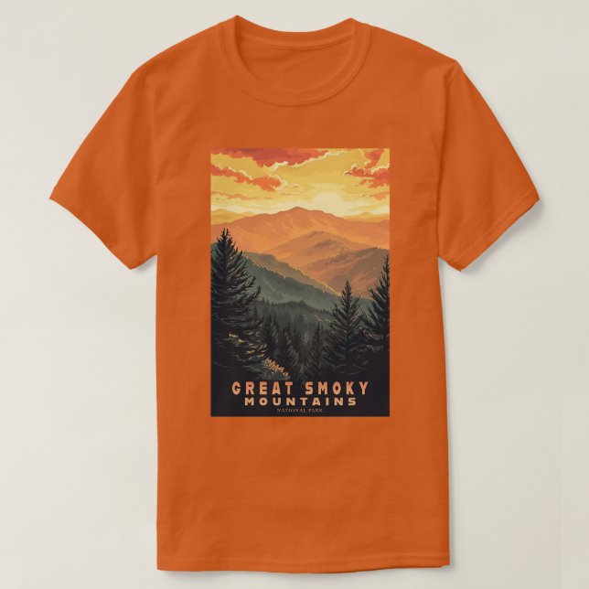 Great Smoky Mountains national park travel  17 T-Shirt (Design Front)