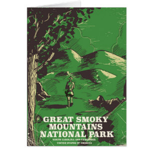 Great Smoky Mountains National Park travel poster