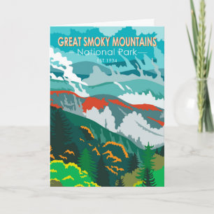 Great Smoky Mountains National Park Vintage Card