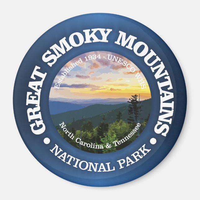 Great Smoky Mountains NP (rd)2 Magnet (Front)