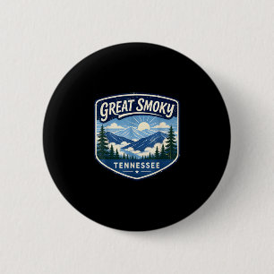 Great smoky mountains tennessee national park 6 cm round badge