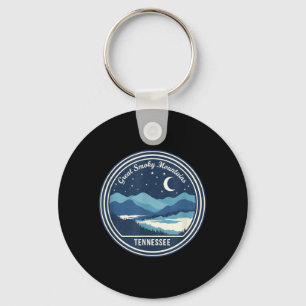Great Smoky Mountains Tennessee Night Sky Camping Key Ring