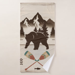 Great Smoky Mountains, TN bear Bath Towel