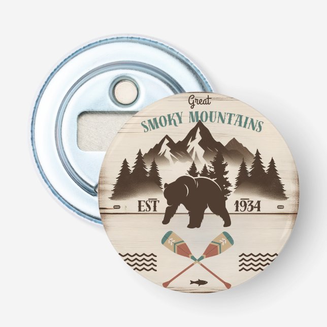 Great Smoky Mountains, TN bear Bottle Opener (Front)