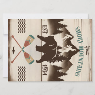 Great Smoky Mountains, TN bear Holiday Card