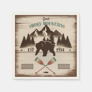 Great Smoky Mountains, TN bear Napkin