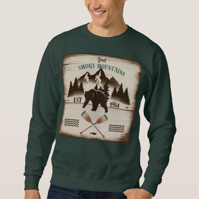 Great Smoky Mountains, TN bear Sweatshirt (Front)
