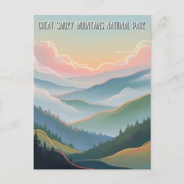 Great Smoky Mountains Travel Postcard (Front)