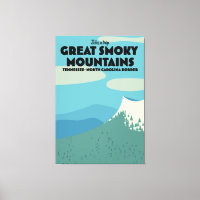Great Smoky Mountains travel poster.