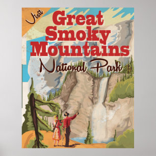 Great Smoky Mountains Travel Poster. Poster