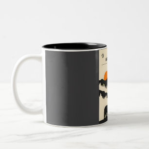 Great Smoky Mountains Vintage Minimal Retro Travel Two-Tone Coffee Mug