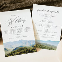 GREAT SMOKY MOUNTAINS Wedding Welcome Itinerary