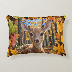 Great Smoky Mountains Woodland Fawn  Decorative Cushion