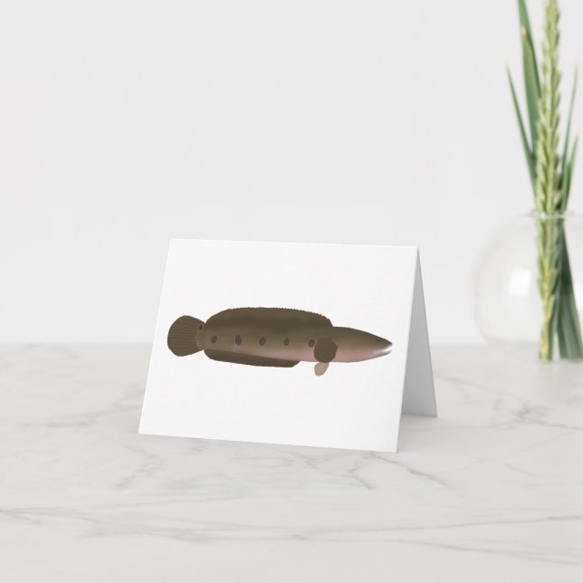 Great Snakehead Note Card (Front)