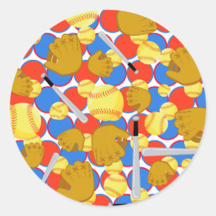 Great Softball Classic Round Sticker