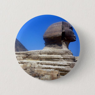great sphinx 6 cm round badge