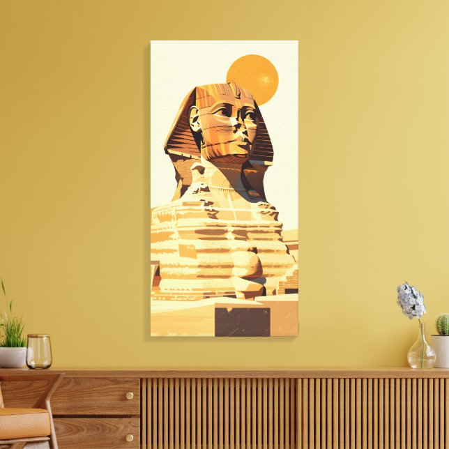 Great Sphinx Canvas Print (Insitu(LivingRoom))