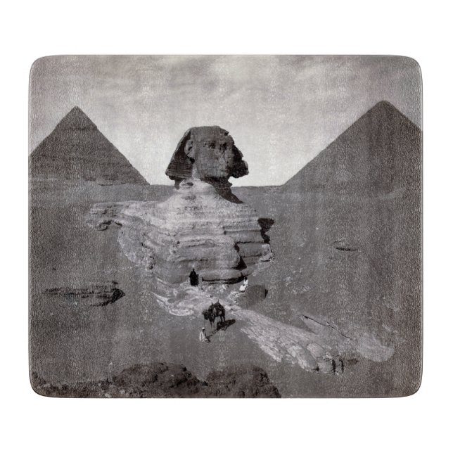 Great Sphinx & Giza Pyramids Necropolis Egypt Cutting Board (Front)