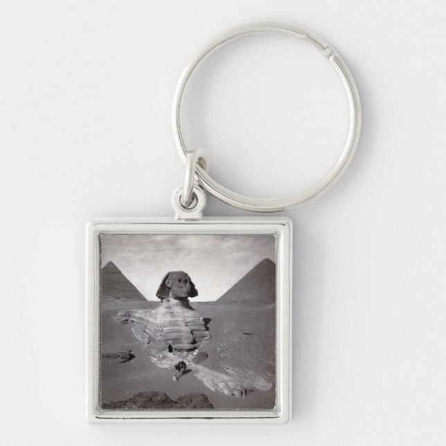 Great Sphinx & Giza Pyramids Necropolis Egypt Key Ring (Front)