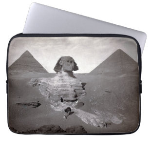 Great Sphinx & Giza Pyramids Necropolis Egypt Laptop Sleeve