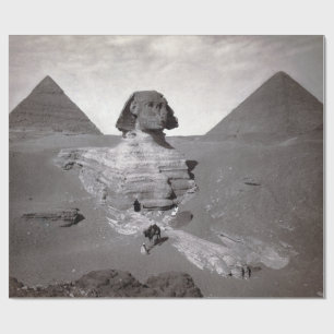 Great Sphinx & Giza Pyramids Necropolis Egypt Wrapping Paper