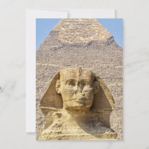 Great Sphinx of Giza & pyramids Ancient Egypt  Invitation
