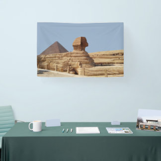 Great Sphinx on the Giza plateau. Egypt, August 20 Banner