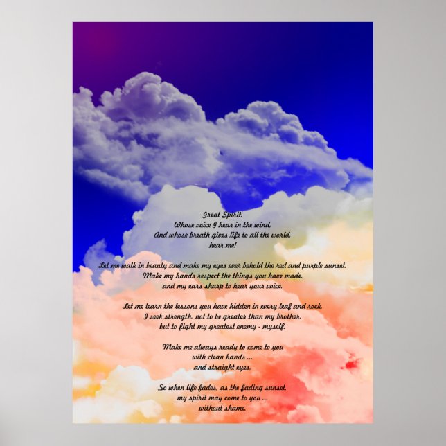 Great Spirit Poster (Front)