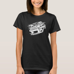 Great Sports Car  Automobile Tire Racing Racer  1 T-Shirt