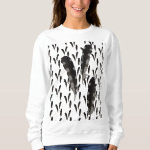 Great Spotted Woodpecker Feathers Sweatshirt