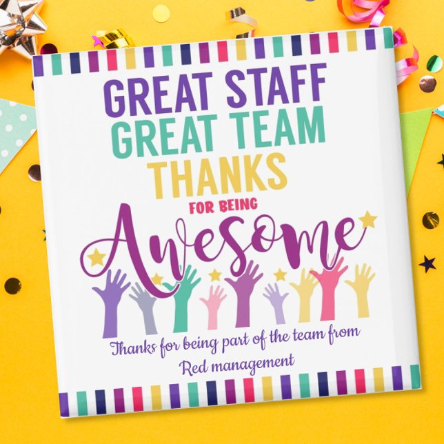 Great staff christmas thank you gift magnet (Creator Uploaded)