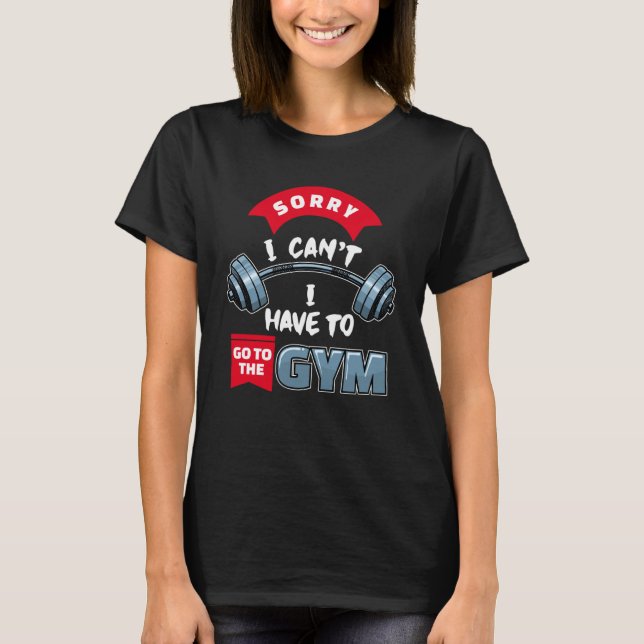Great Statement Fitness Dumbbell Gym Workout Bodyb T-Shirt (Front)