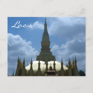 great stupa lao postcard