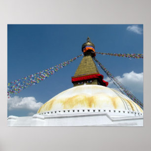 Great Stupa of Boudha, Kathmandu, Nepal Poster