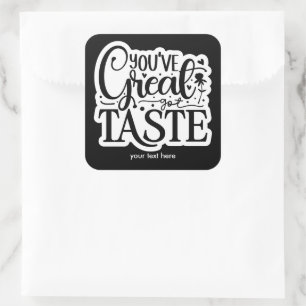 Great taste sticker