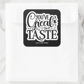 Great taste sticker