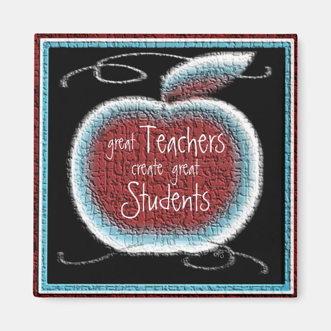 Great Teacher Inspirational Magnet (Front)