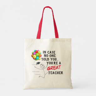 “Great Teacher”  Tote Bag
