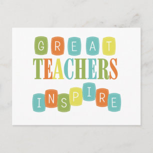 Great Teachers Inspire Postcard