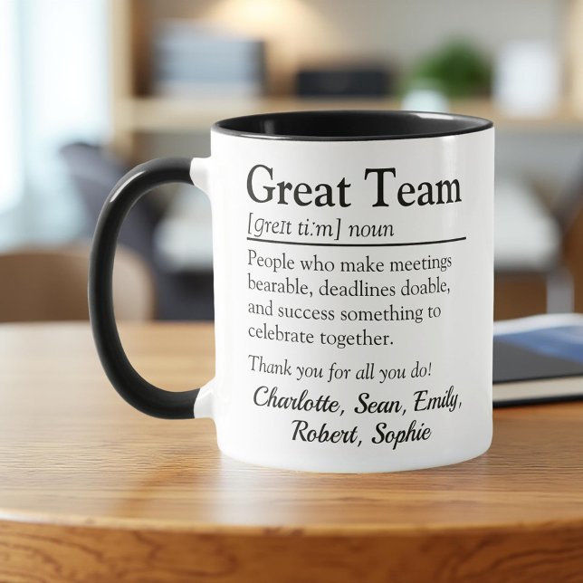 Great Team – Personalised Coworker Appreciation Mug (Creator Uploaded)