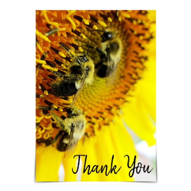 "Great Teamwork" Bumblebee Thank You Card (Creator Uploaded)