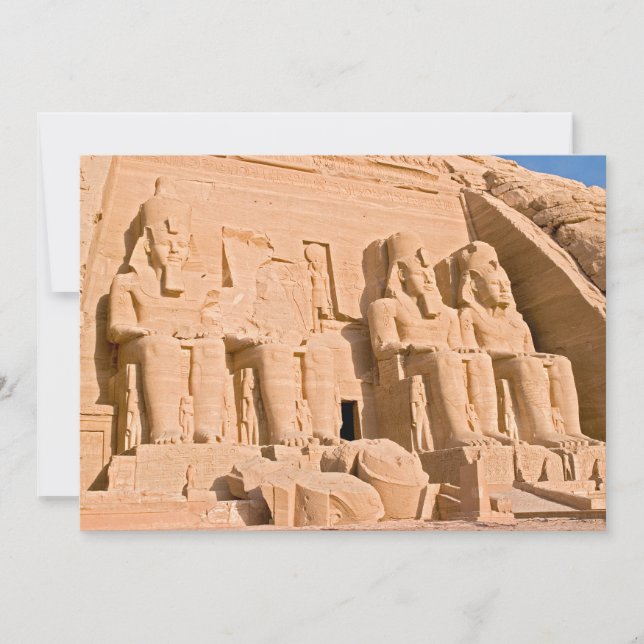 Great Temple of Abu Simbel - Ramses II - Egypt Invitation (Front)
