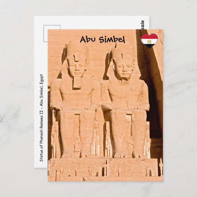 Great Temple of Abu Simbel - Ramses II - Egypt Postcard (Front/Back)