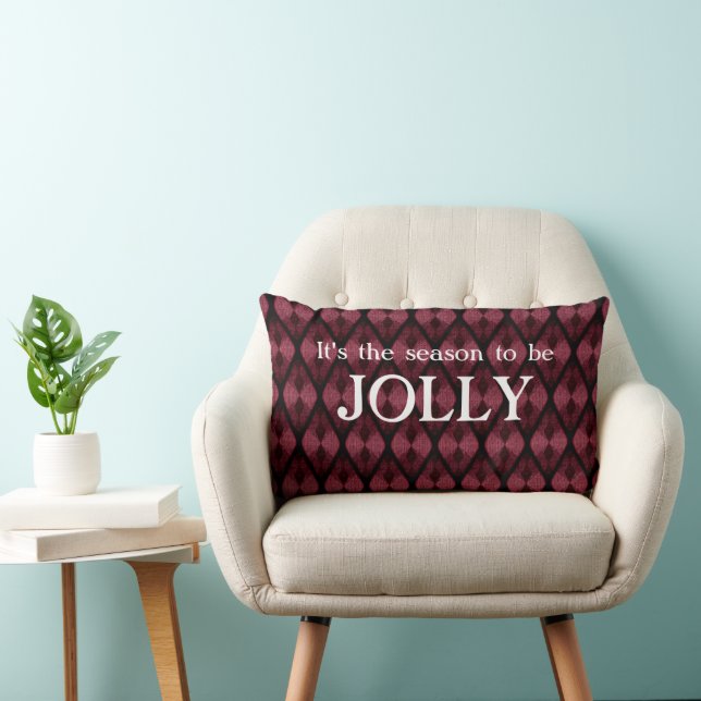 Great The Season Christmas  Throw Pillow (Chair)