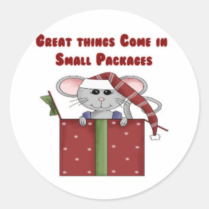 Great things Come in Small Packages Classic Round Sticker