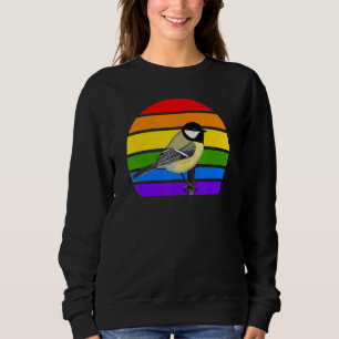 Great Titmouse Rainbow Bird Birdwatcher Songbird D Sweatshirt