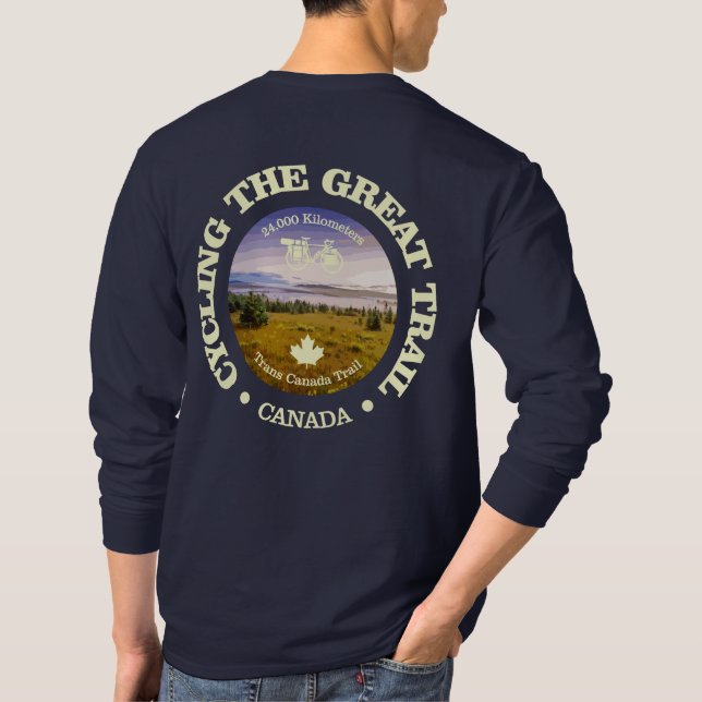 Great Trail (Trans-Canada) (cycling c) T-Shirt (Back)
